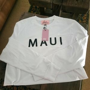 Men's Billy Aloha Maui L/S TshirtWhite Size Large